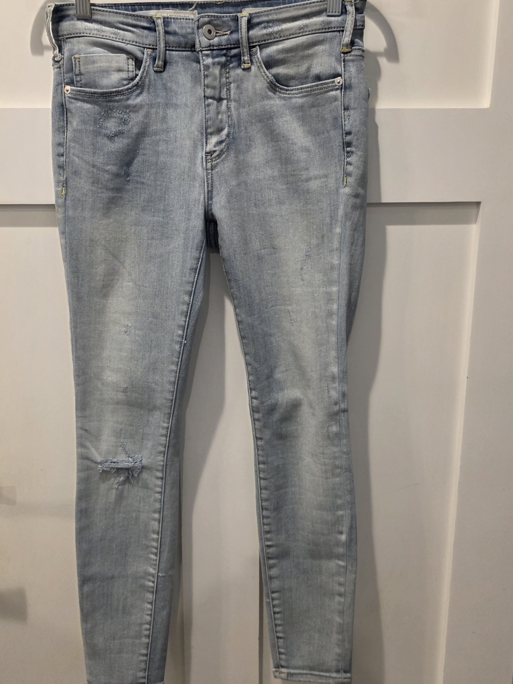 Anthropologie Pilcro and The Letterpress Jeans Womens 28x27 Denim Skinny Ankle